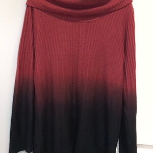 notations Women’s Winter Long Sweater large folding collar pullover